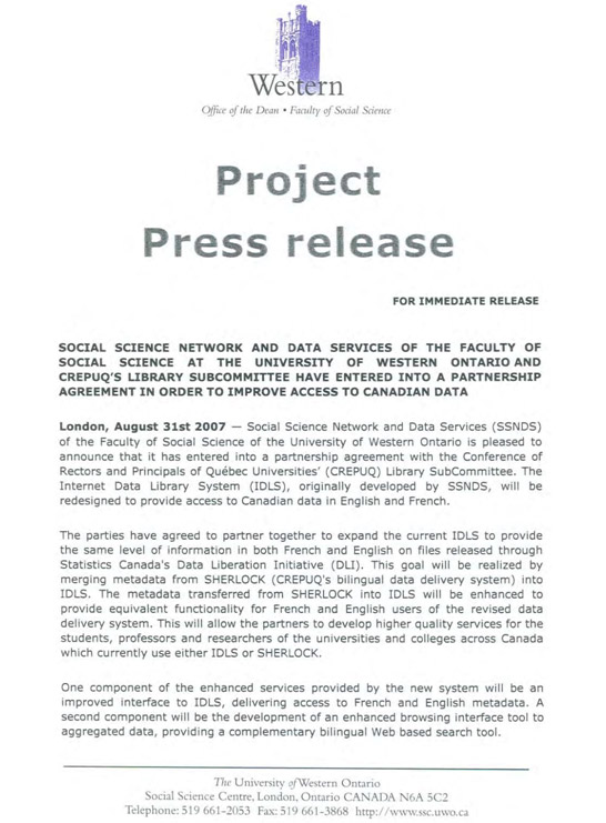 press release