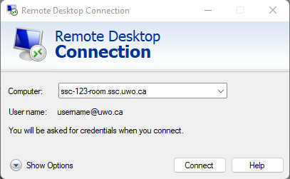 Start remote connection