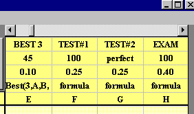 Contributing Grade Columns