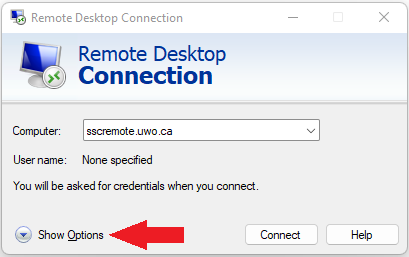 Remote Connection to sscremote