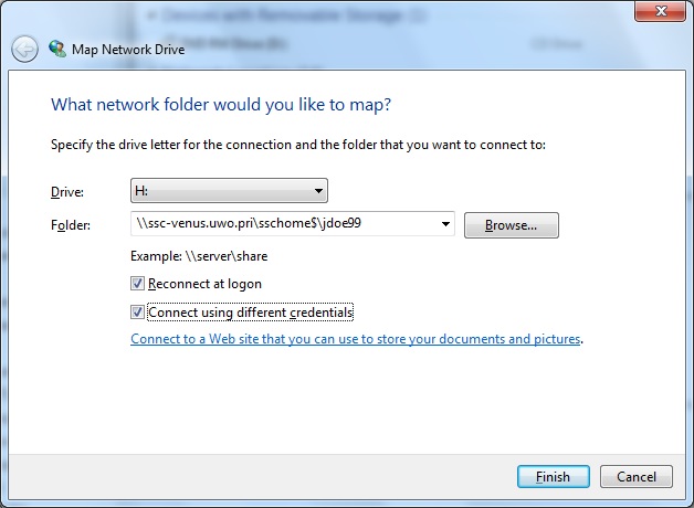 Map Network Drive